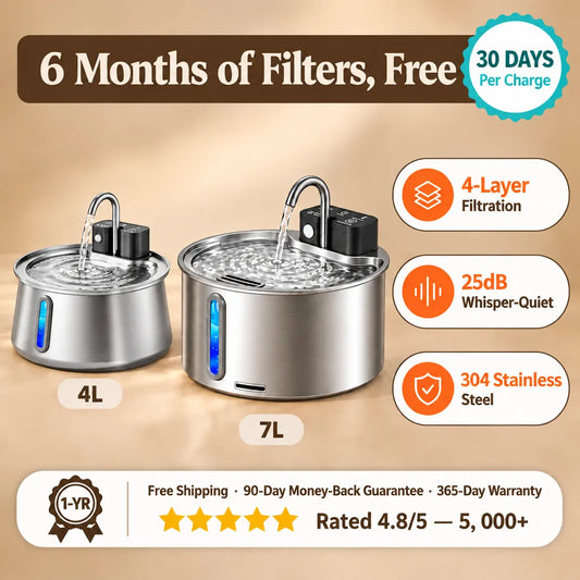 Spoutwell™ Filtered Pet Fountain